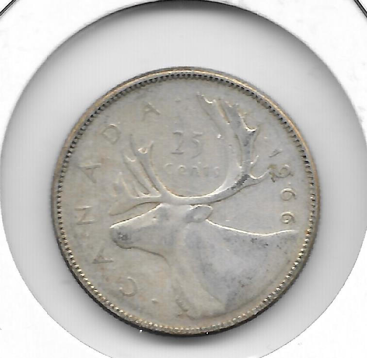 1966 CANADIAN 25 CENT QUARTER NICE (SILVER)