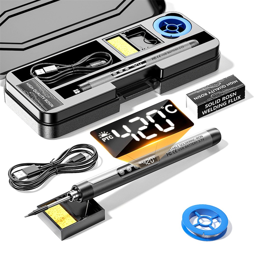 USB Digital Display Charging Soldering Iron Three-gear Temperature Adjustment