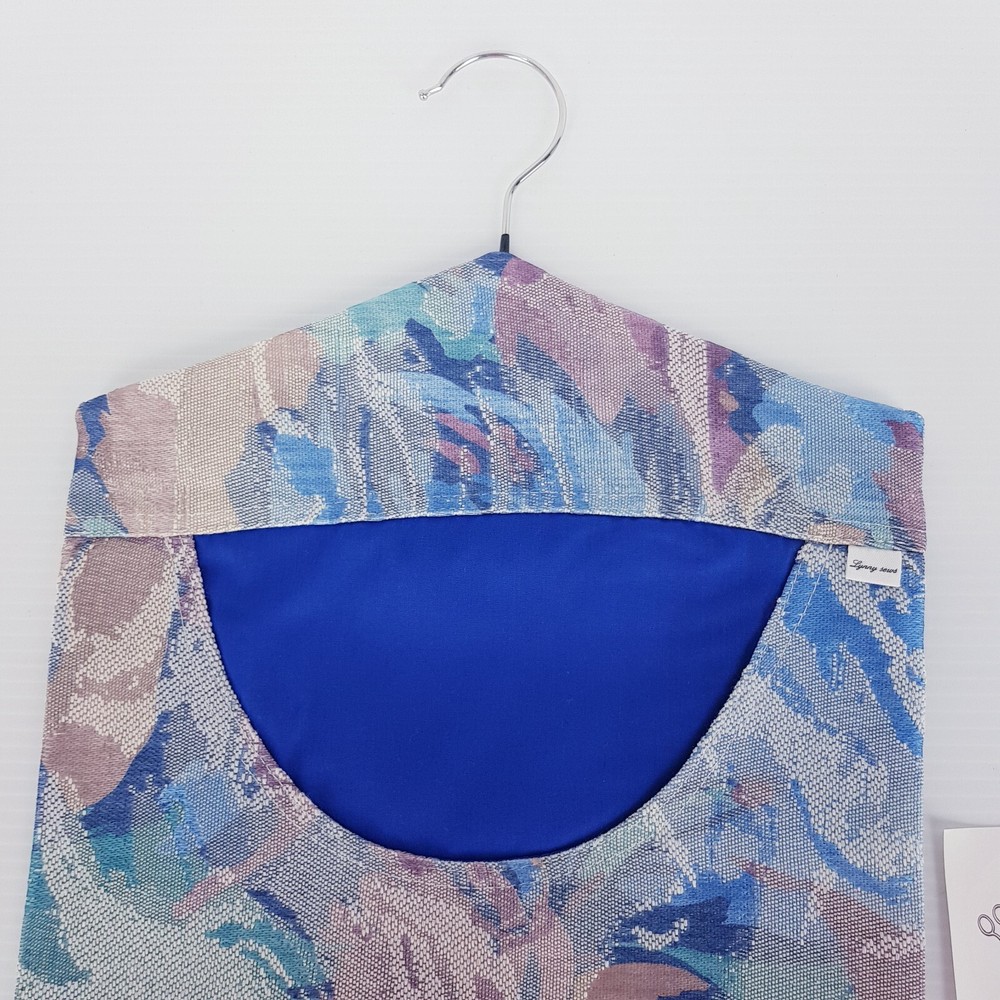Peg Bag Handmade Multicolour Blue Pattern Print Lined Laundry Clothes Peg Holder