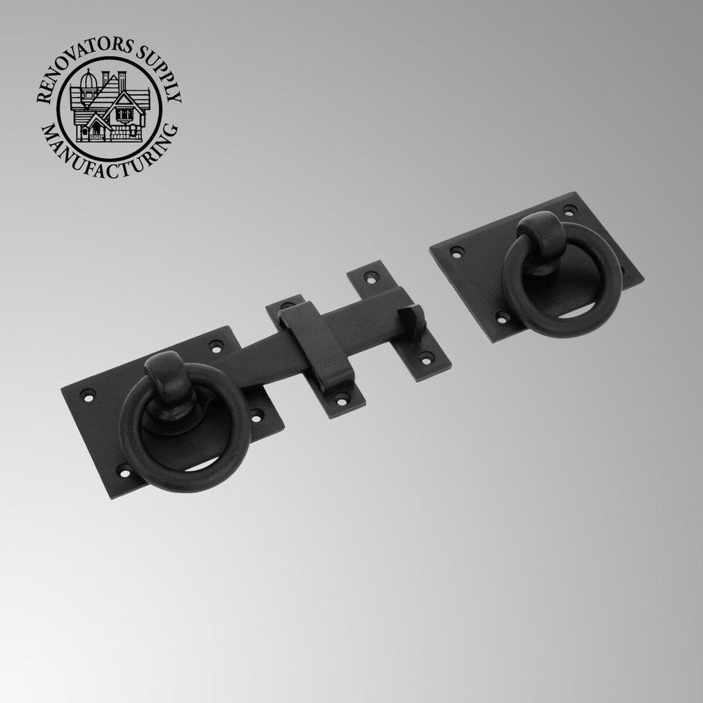 Bar Handforged Rectangular Base Gate Latch Casting 8" Black Powder