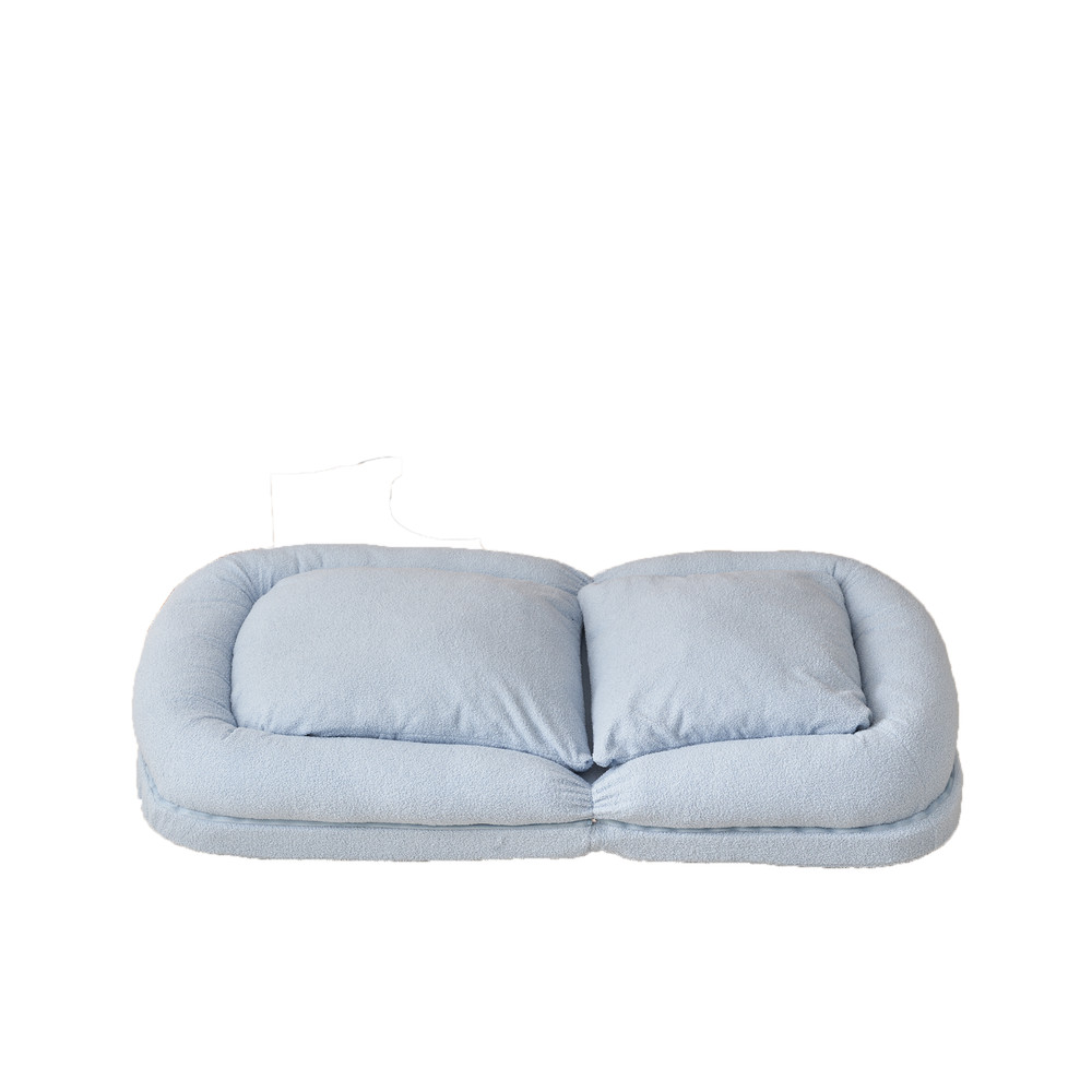 Triple Fold Down Sofa Bed,Blue