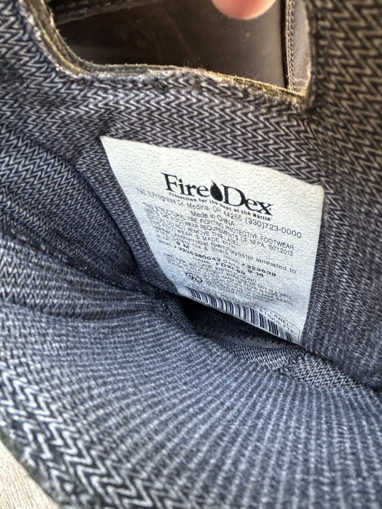 Fire Boot nfpa Sept- 2016FIRE-DEX FDXL 50 LEATHER FIRE BOOT Size 9M