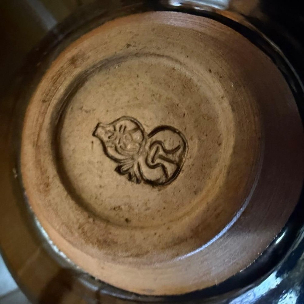 Tea Utensils Matcha black leaf pattern