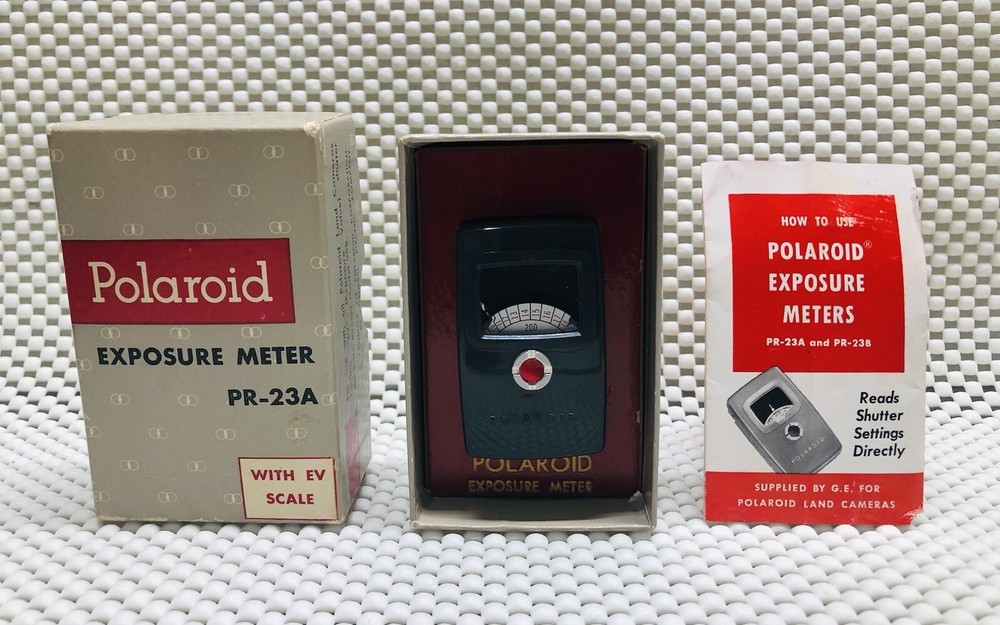 VINTAGE POLAROID EXPOSURE METER PR-23A WITH EV SCALE