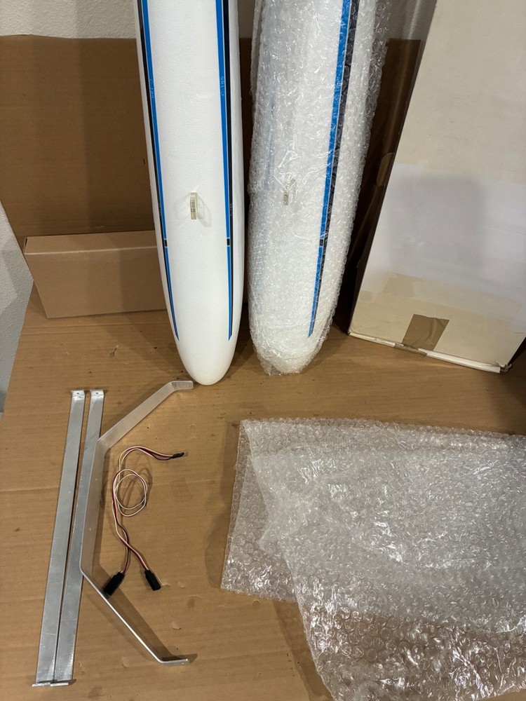 33” RC Airplane Pontoon Set With Rudder Controls