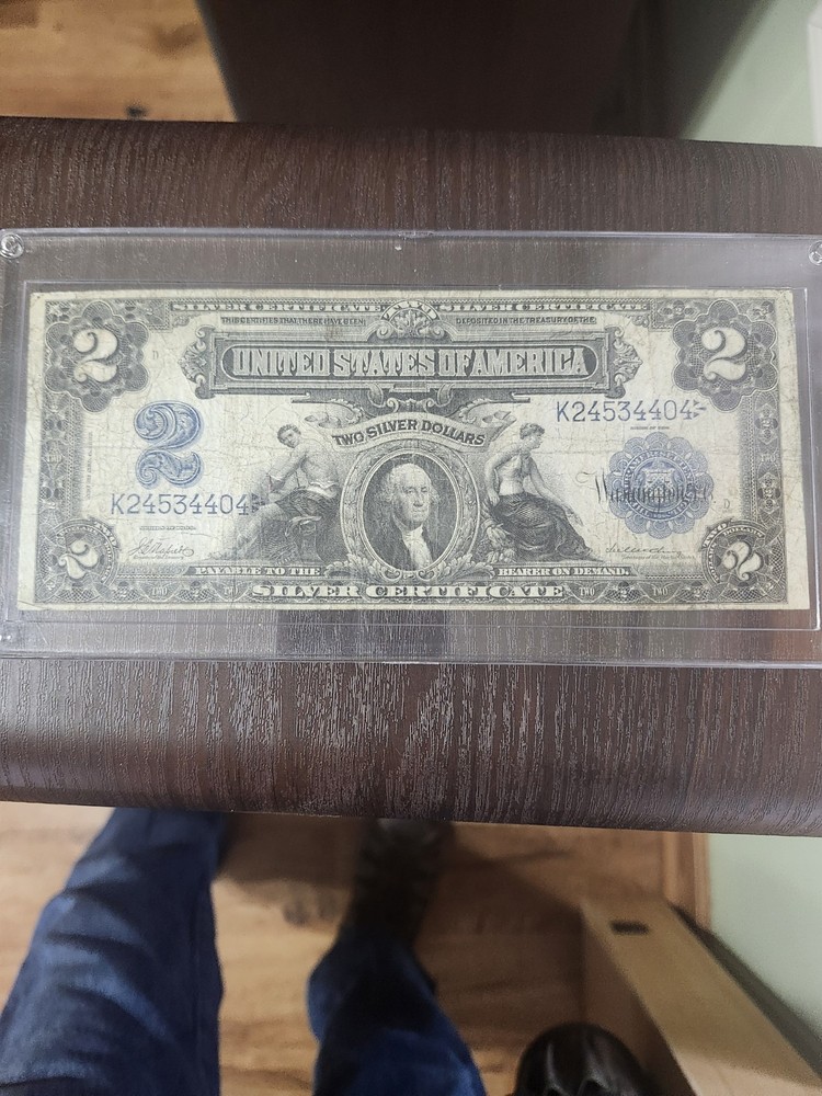 1899 2 Dollar Silver Certificate   VGC