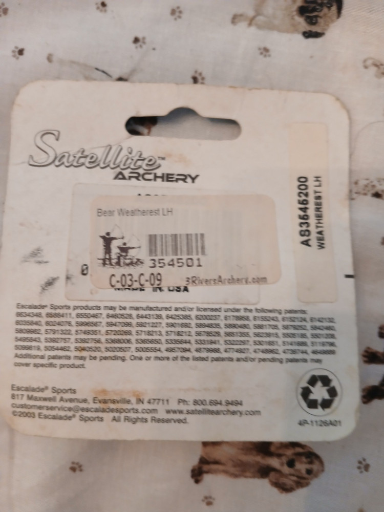 Bear Archery Weatherest LH