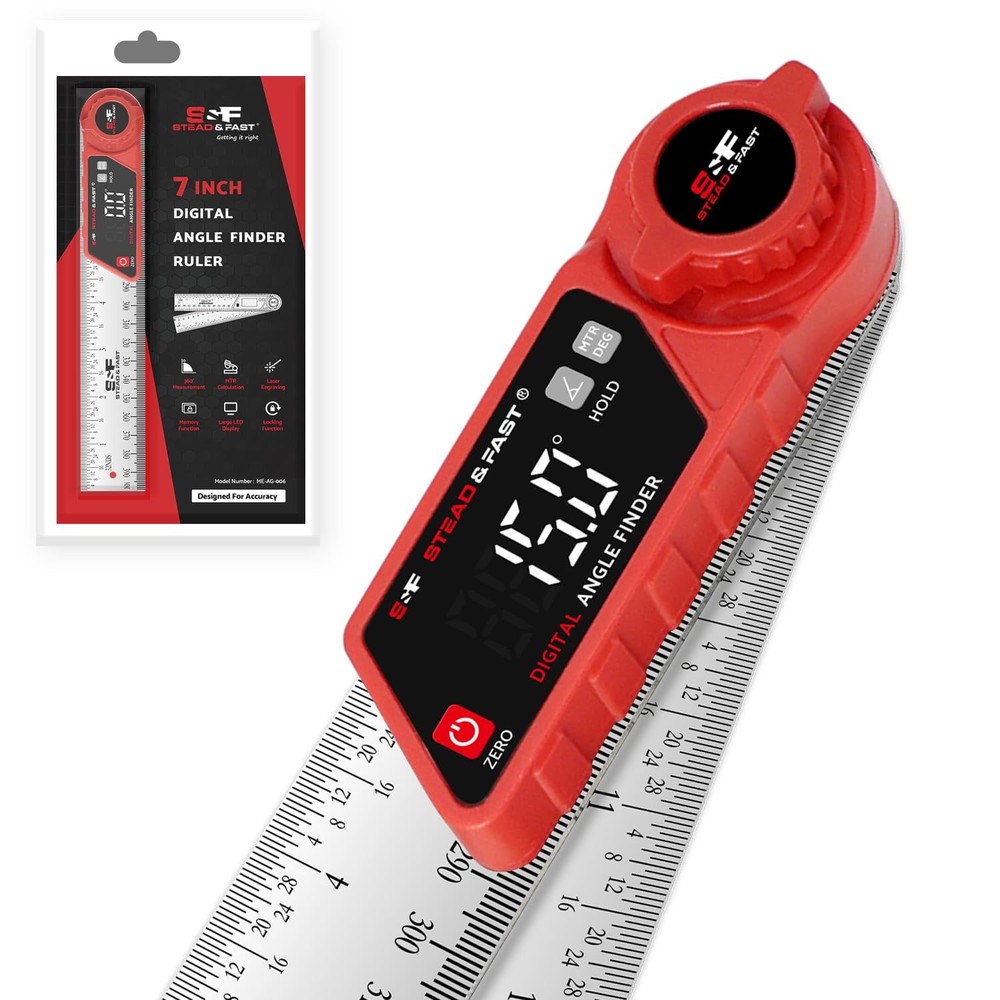 Digital Angle Finder Tool 7 Inch / 200 mm, Miter Saw Protractor for Compound ...