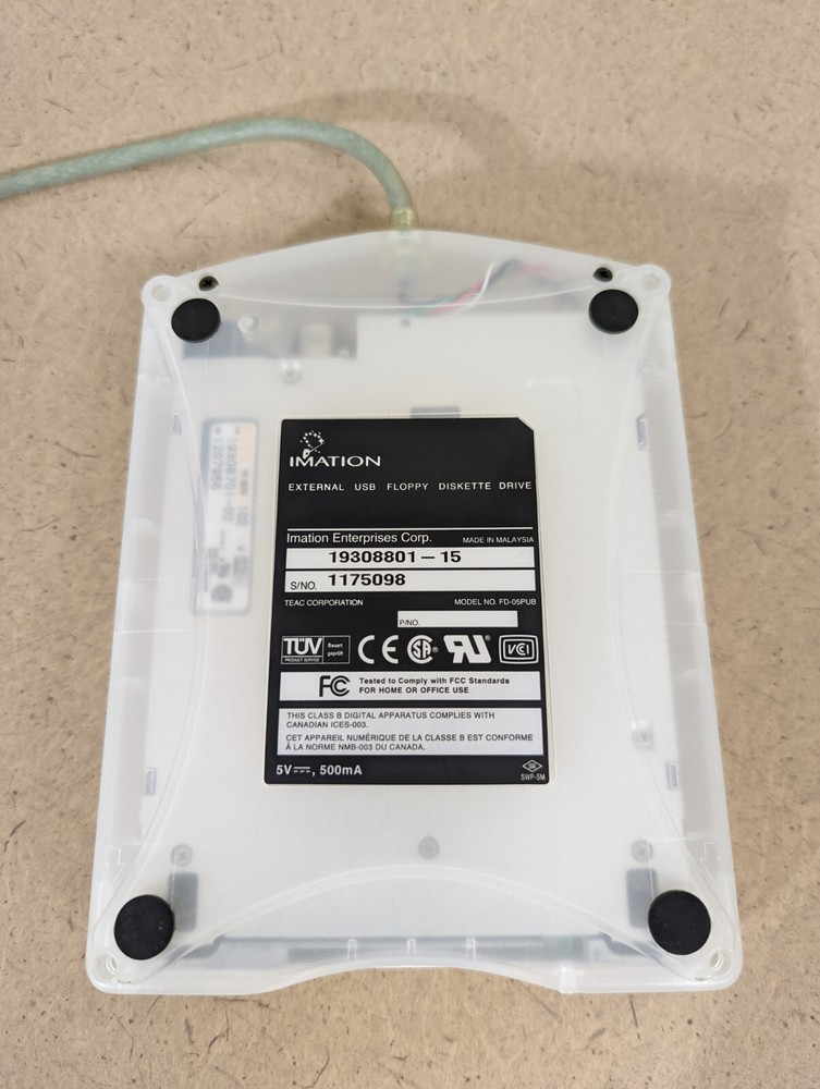 IMATION Enterprises FD-05PUB External USB Floppy Diskette Drive