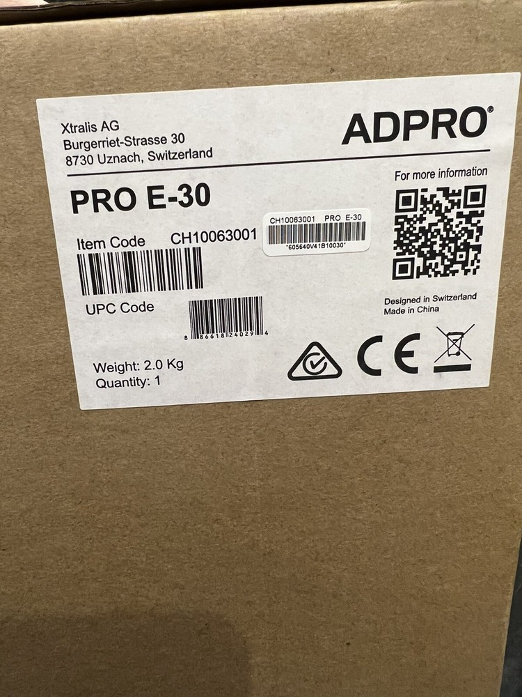 New Xtralis Adpro PRO-E-30 (CH10063001)