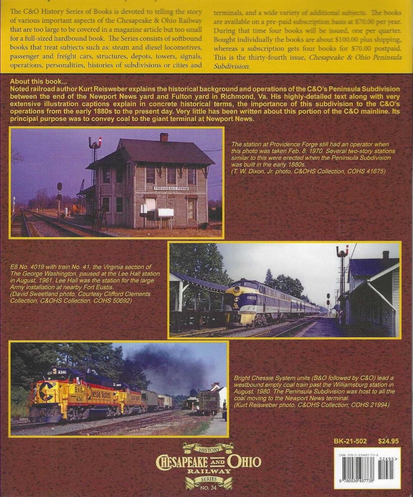 Chesapeake & Ohio Peninsula Subdivision - (BRAND NEW BOOK)
