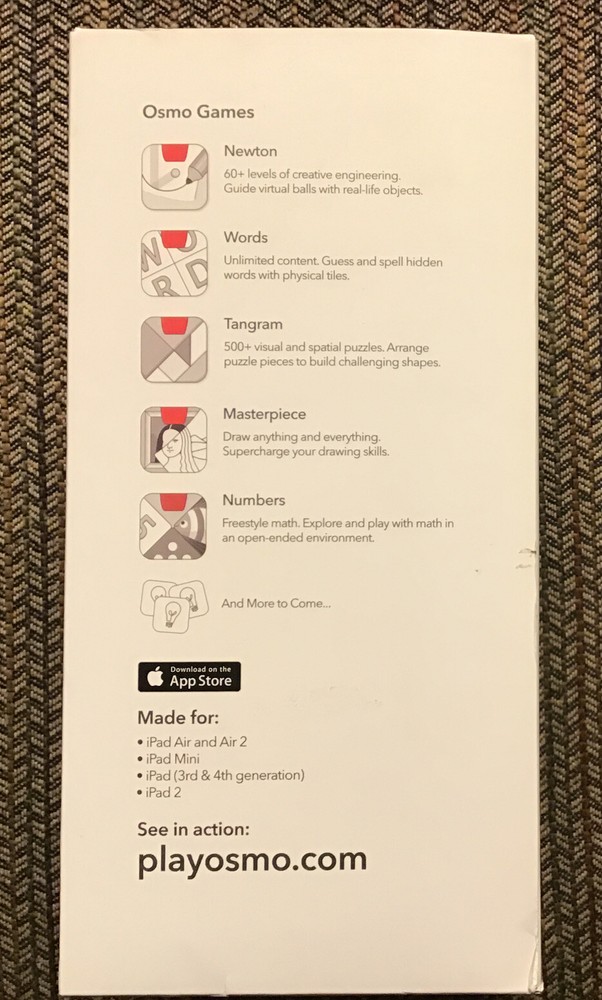 Osmo Learning System Genius Starter Kit for iPad. TP-OSMO-02. Pre-Owned.