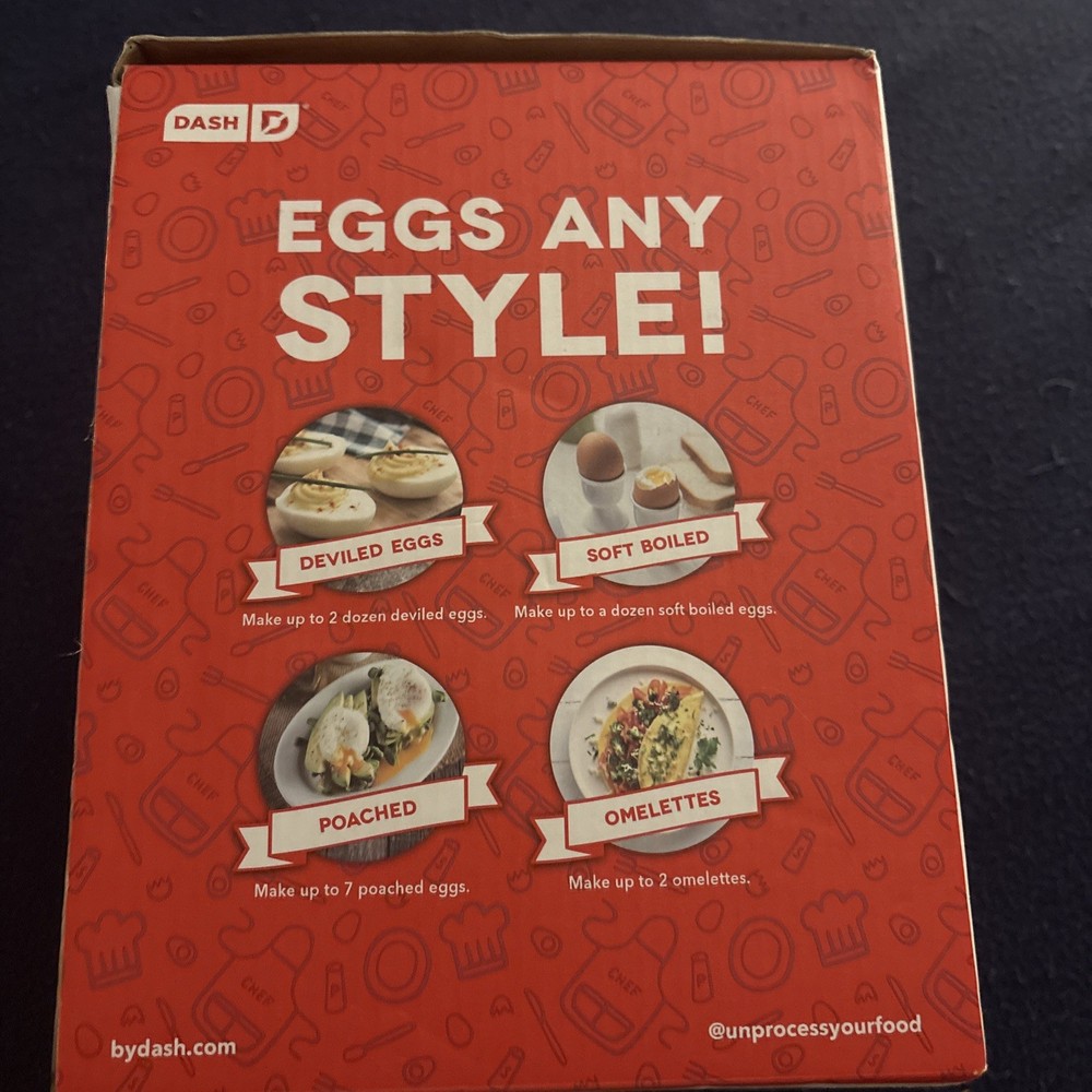 DASH DELUXE EGG COOKER MAKES 12 EGGS ANY STYLE - NEW IN BOX