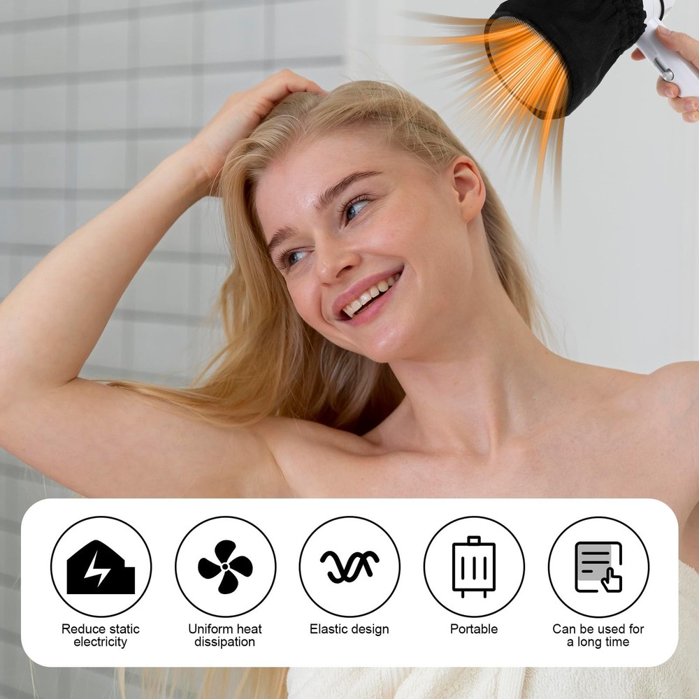 Universal Hair Dryer Diffuser Sock, Difuser Cap for Dryer...