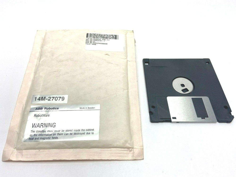 ABB 14M-27079 3HAC2741-1 Manipulator Param 4.0 Boot Disk Floppy