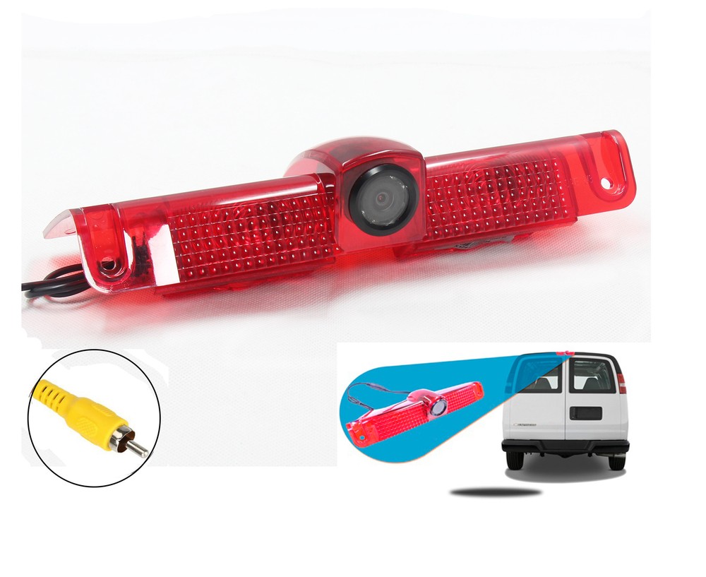 Backup Brake Light Reverse Camera For Chevy Express 1500 2500 3500 2003-2019 Van