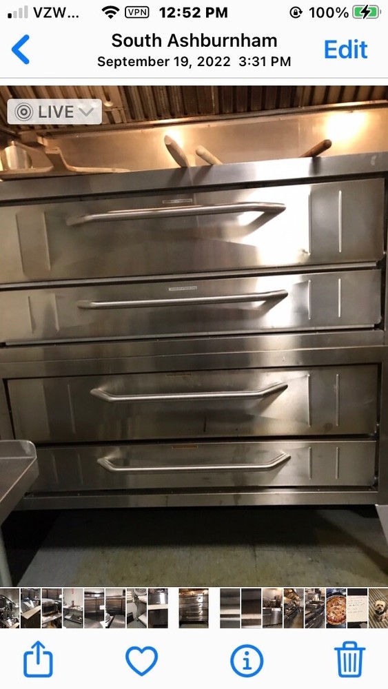 Pizza Ovens Baker's Pride Y-602 Deck Pizza Ovens Double Stack