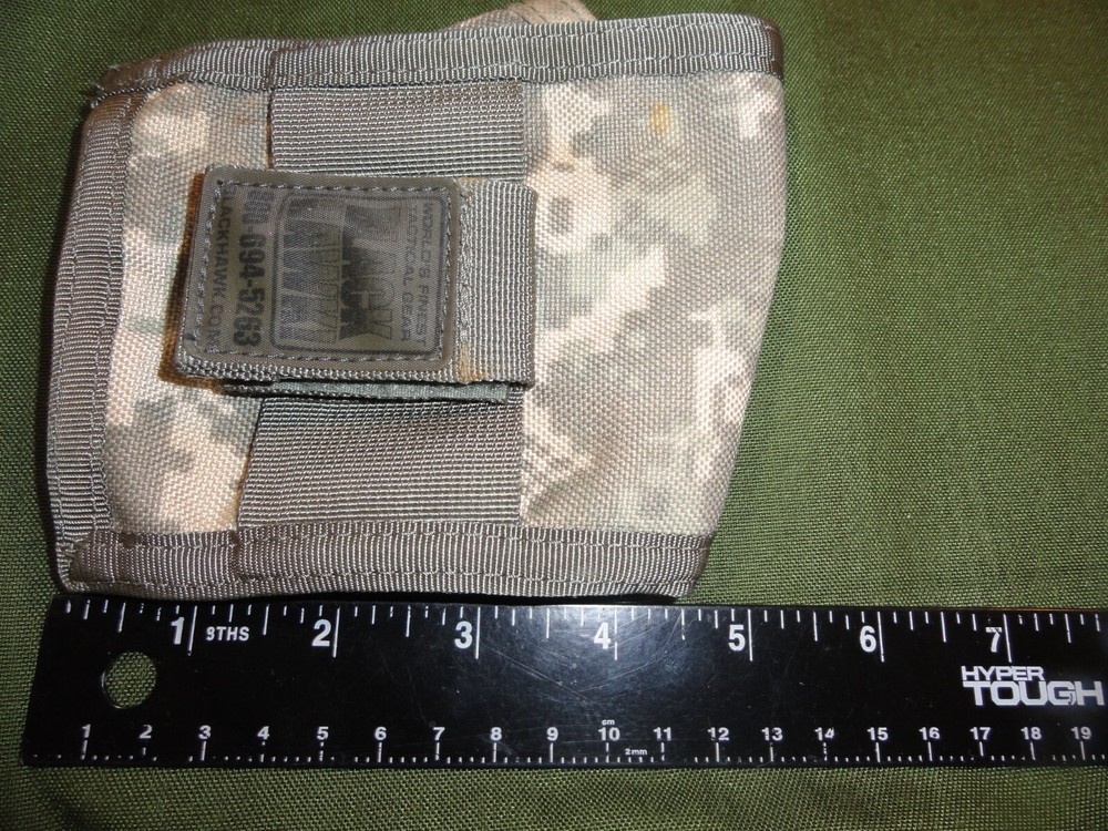 BLACKHAWK ACU UCP GENERAL ACCESSORY WATERPROOF POUCH 5"X4" HOOK & LOOP ATTACHMEN