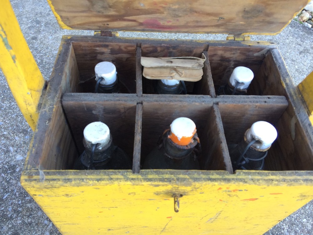 RARE VINTAGE Coal Mining Air Quality Testing Kit Complete B. Preiser WVA Glass