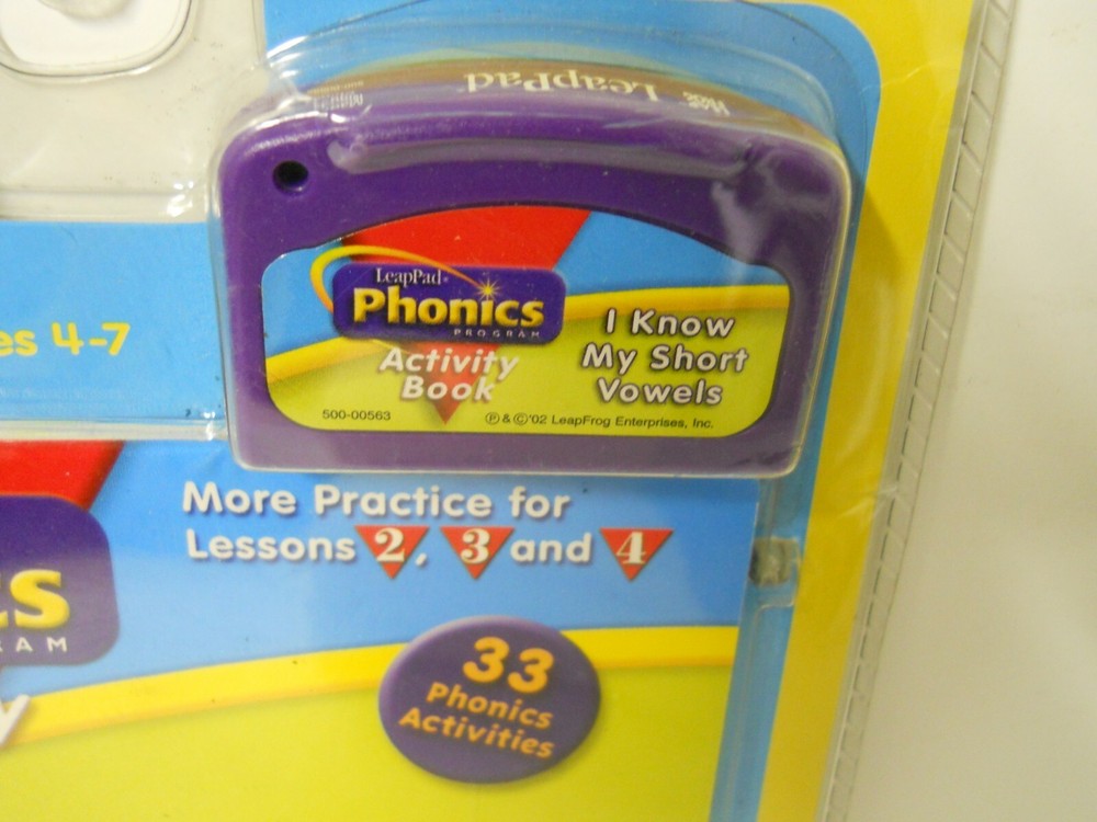 LeapPad Phonics Short Vowels Cartridge & Interactive Book Educational Learning