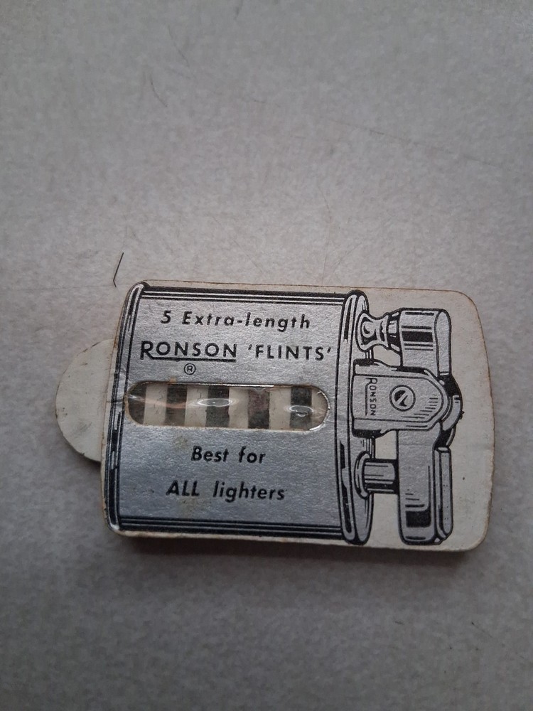(3) Vintage WWII Era Ronson "Five Flinter" Lighter Flint Containers Empty