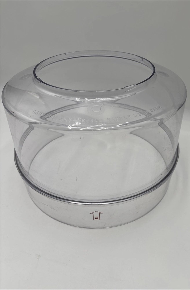 Nuwave Infrared Oven Clear Plastic Dome + Extender Ring Part READ
