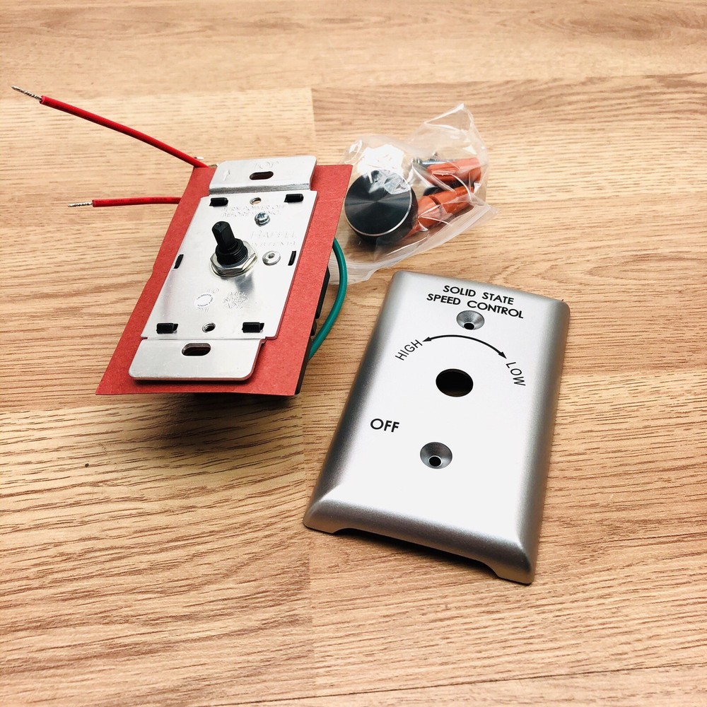 RAFFEL 385031 SOLID STATE SPEED CONTROL SWITCH FAN WALL MOUNT CONTROLLER 120V 50