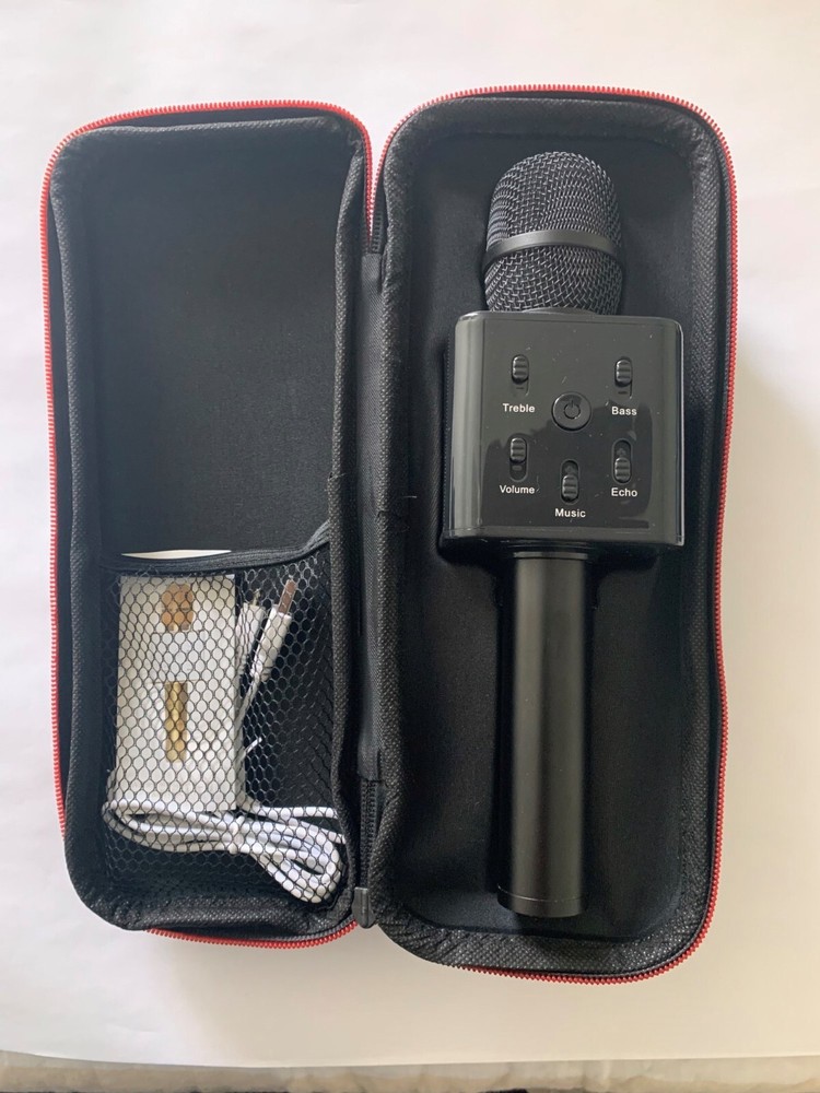 Mikes Karaoke Microphone & Speaker Black