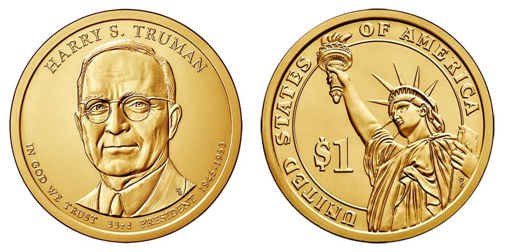 2015 D Harry Truman Presidential Dollar From Mint Roll