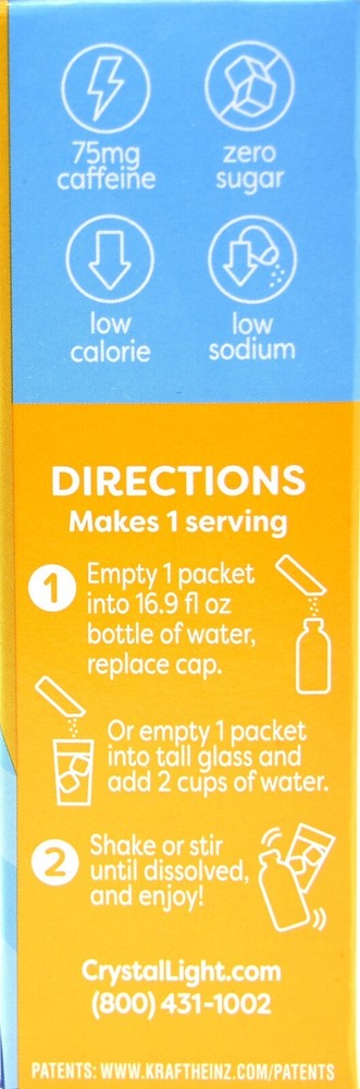 4 10-Packet Boxes Crystal Light Energy Boost Classic Lemonade Drink Mix