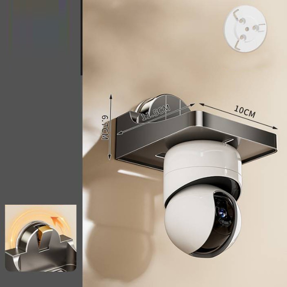 Wall Mounted ABS Bracket for Cameras with Reusable Suction Cup Feature