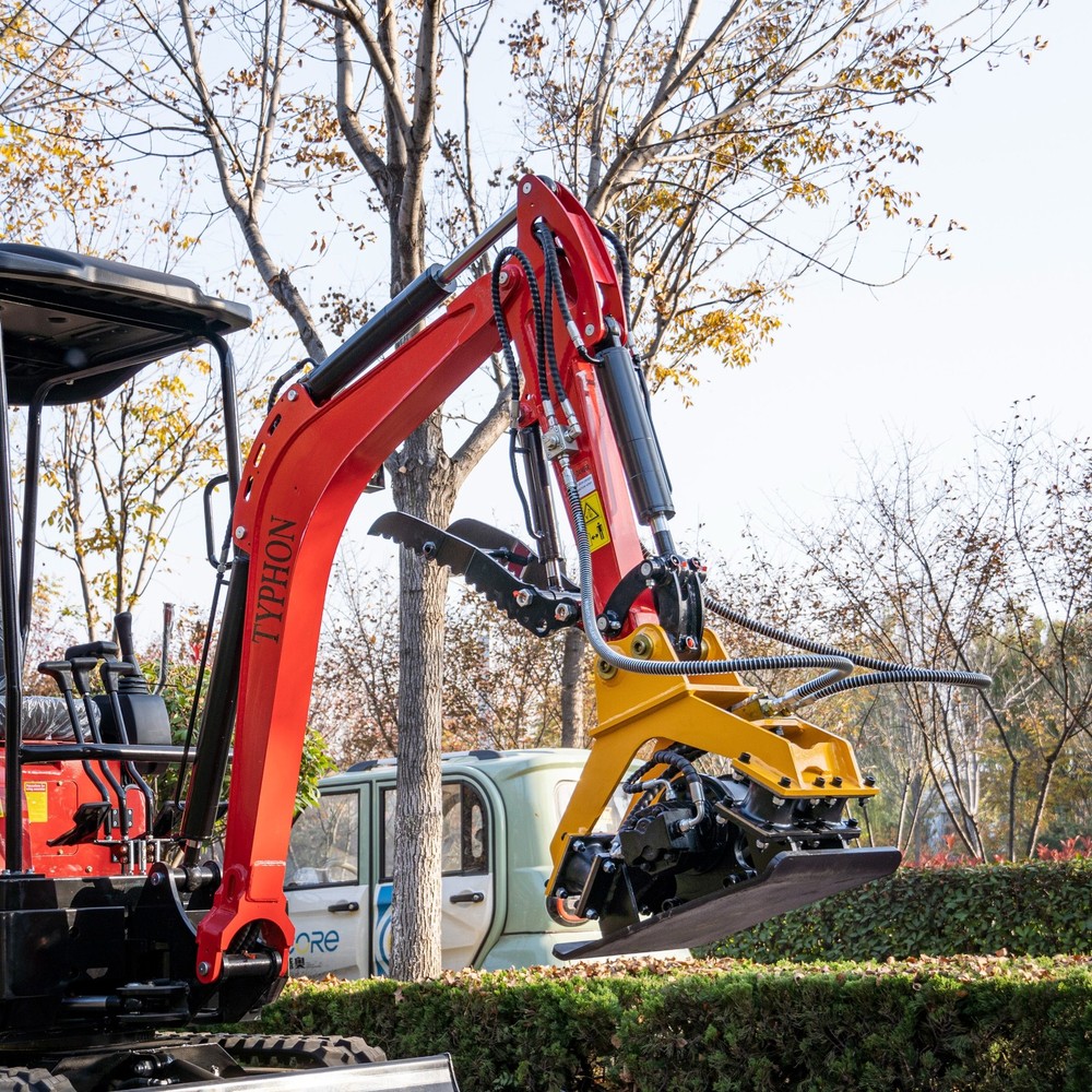 TYPHON Compatible Hydraulic Plate Compactor Attachment for Mini Excavators 1-2 T