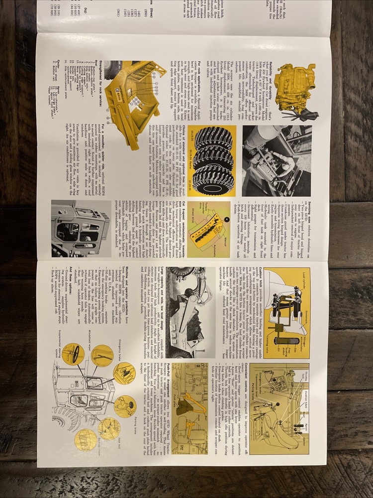 Caterpillar 637D Wheel Tractor-Scraper Brochure ‘75