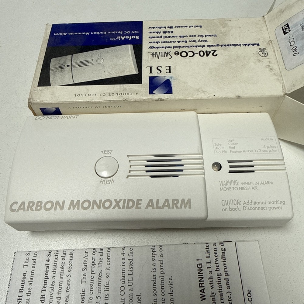 ESL 240-COe 12V DC System Carbon Monoxide Alarm