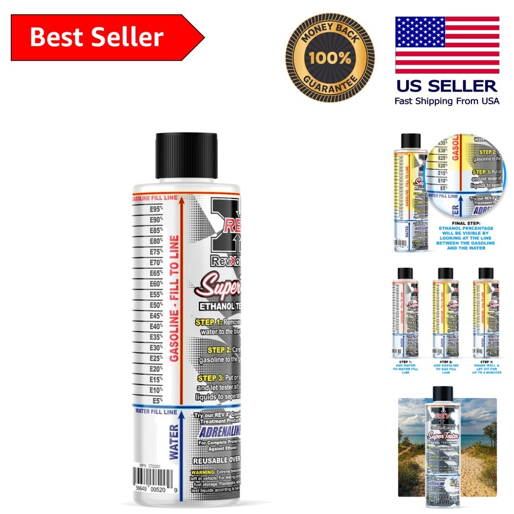 Durable E85 Gasoline Tester - Reusable Kit for Engine Safety Assurance