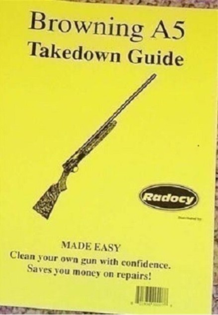 Browning Auto-5 (A5) Semi-Auto Shotgun Takedown Guide – Printed Reference  (128)