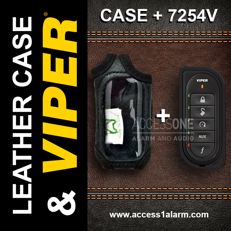 Viper 7254V 2-Way Remote Control Transmitter WITH Leather Case