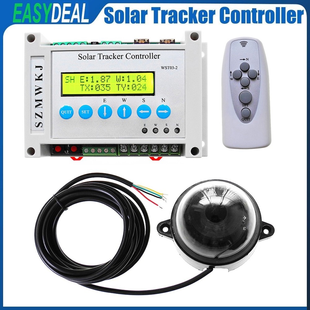 Electronic Dual Axis Solar Panel Automatic Tracking LCD Solar Tracker Controller