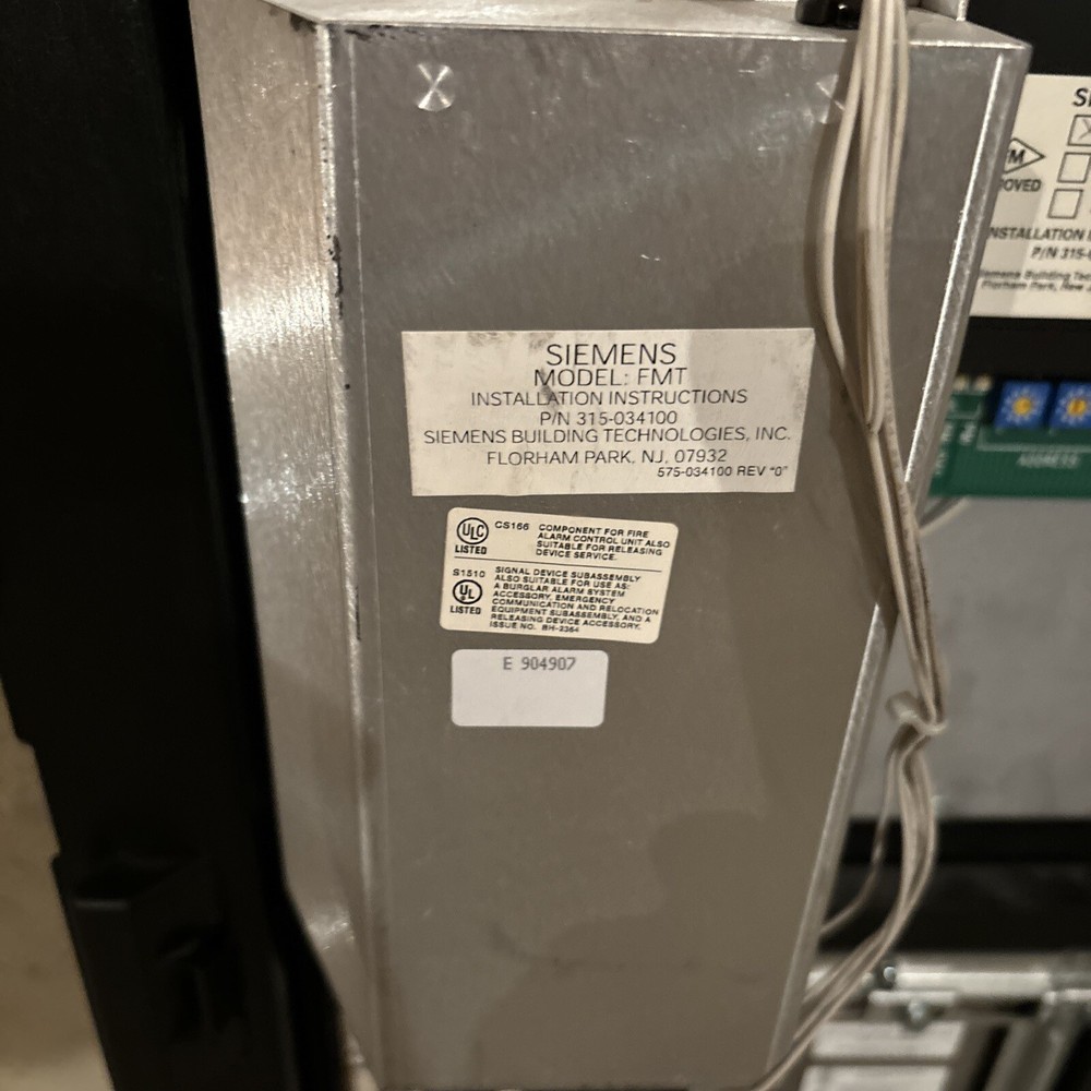 SIEMENS CAB2-BD Fire Alarm System!