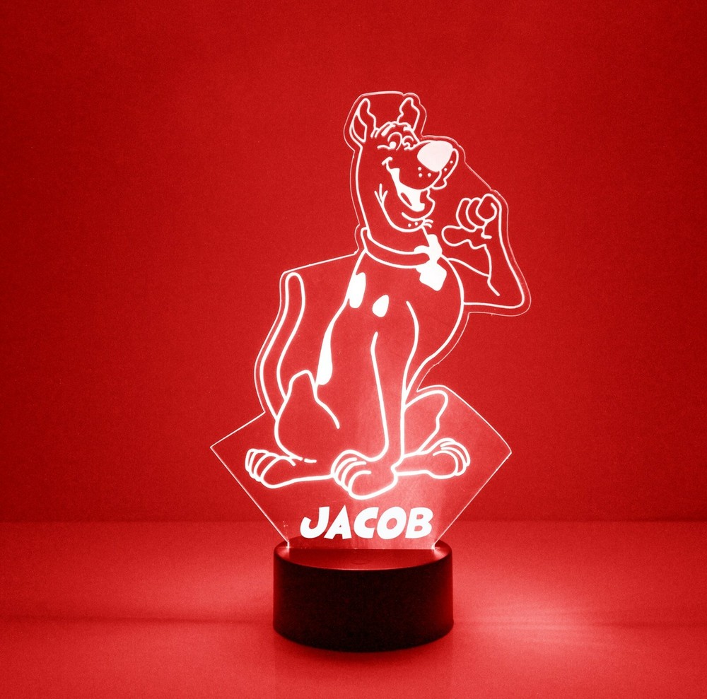 Scooby Doo FREE LED Night Light Lamp with Remote Control Light