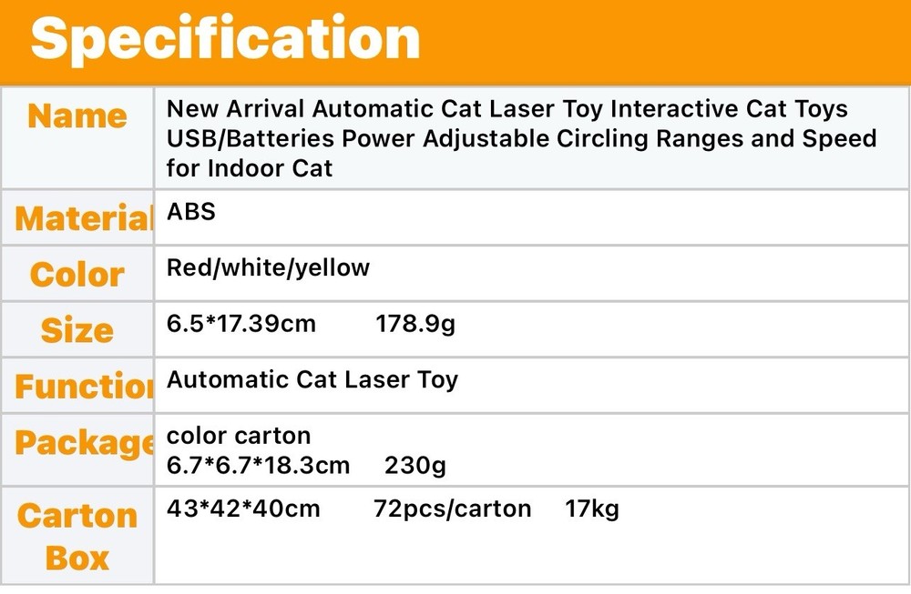 cat laser toy automatic Multiple Directions And Speed To Keep your Pets Active