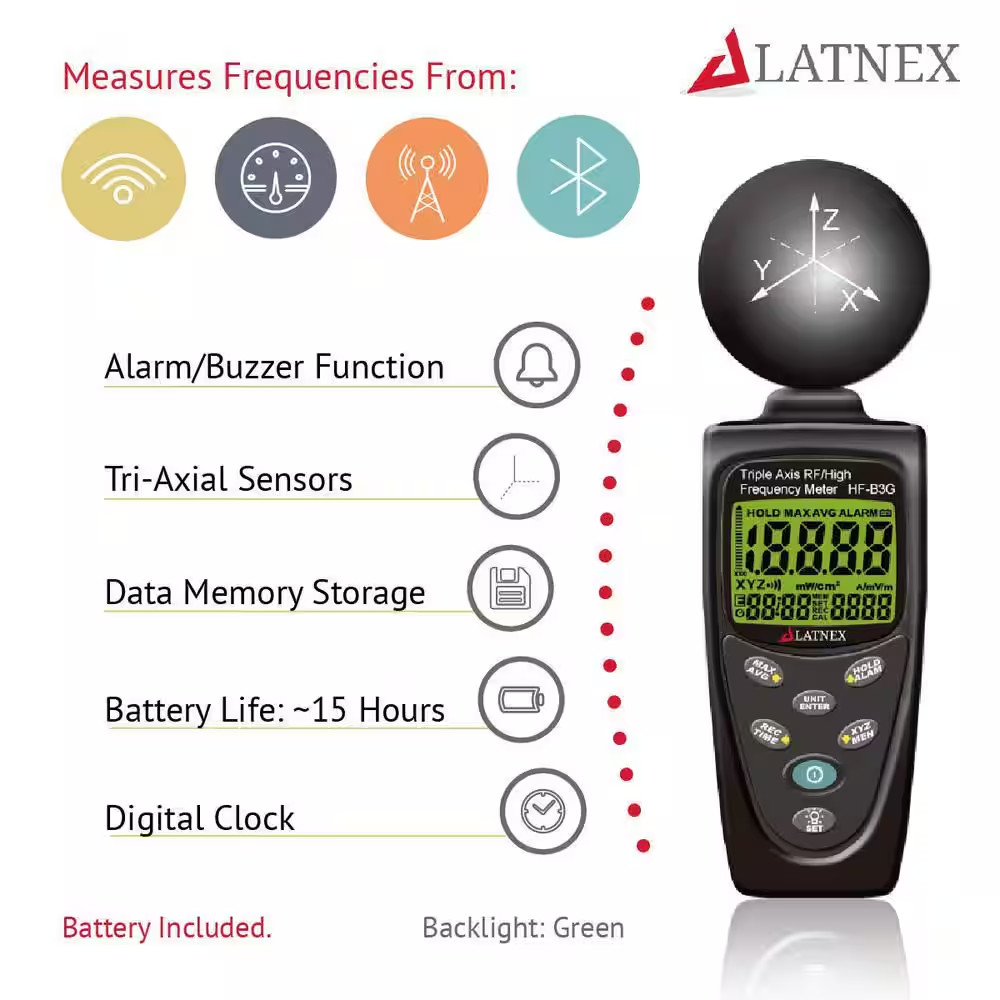 HF-B3G Triple Axis Rf/High Frequency Meter