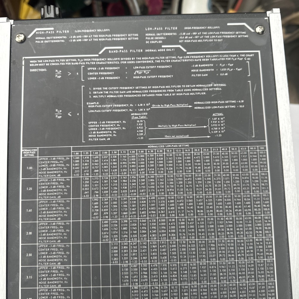 Ithaco Electronic Audio Filter Model 4213