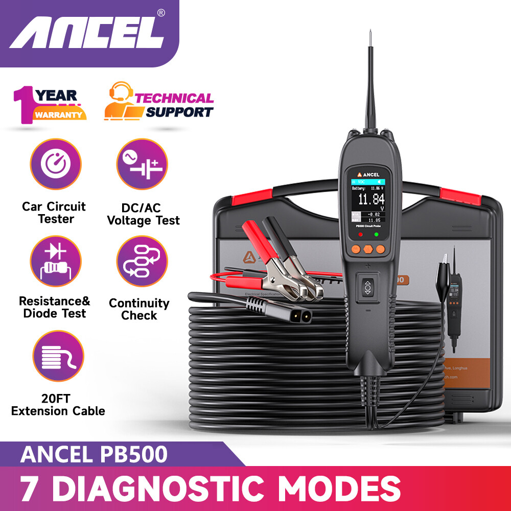 ANCEL PB500 Circuit Tester Powerscan 12V&24V Electrical System Diagnostic Tool