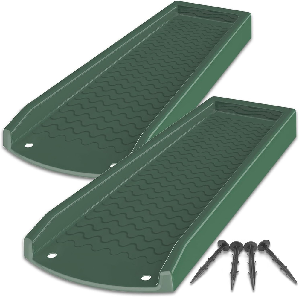 2 Pack Downspout Splash Block, NAACOO 24" Rain Gutter Downspout Extensions/Exten