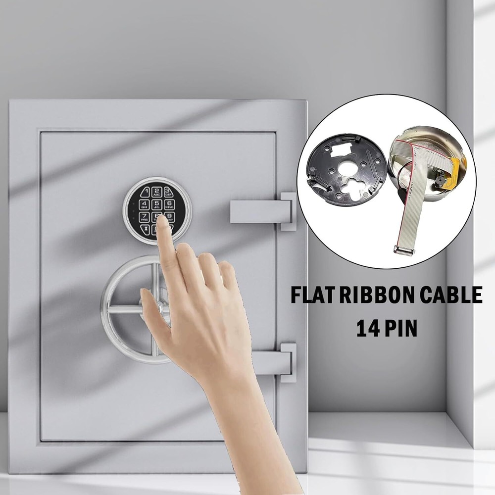 Stack on Gun Safe Lock Replacement With Swing Bolt Fireproof Chrome Digital Lock