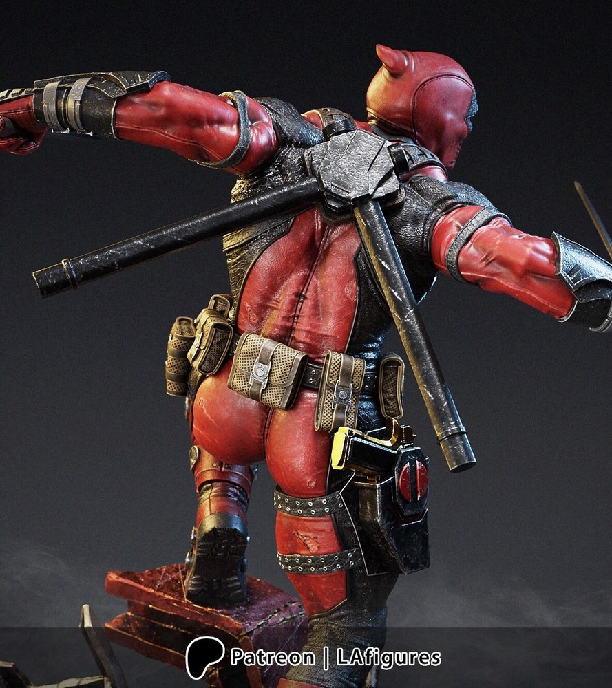 Deadpool resin scale model kit unpainted 3d print