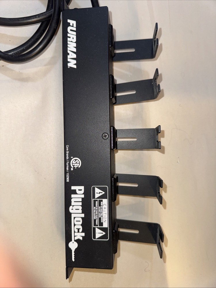 Furman Pluglock 5 Outlet Locking AC Adapter, 5' Cable