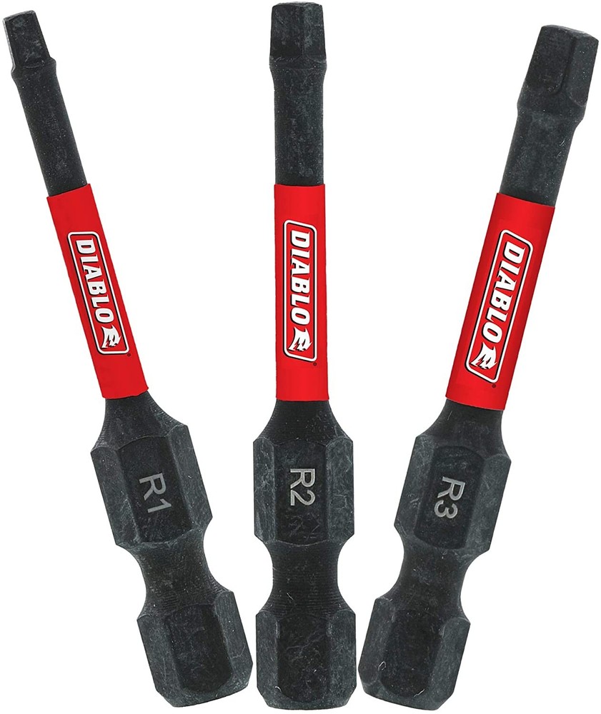 Diablo DSQV2-S3 2" Square Drive Bit Assorted Pack (3-Piece)