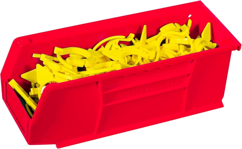 30224 AkroBins Plastic Storage Bins, Space-Saving Stackable Bins for Garage, Pan